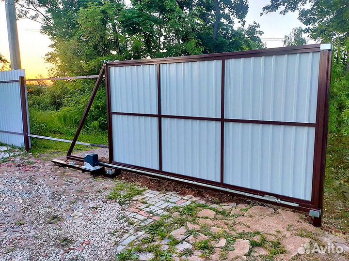 Откатные ворота изготовление/монтаж