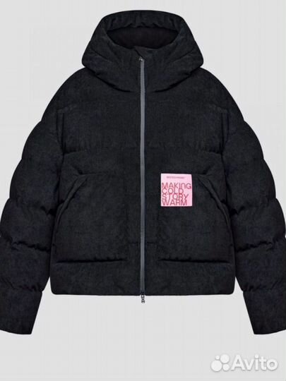 Пуховик monochrome down jacket velvet black