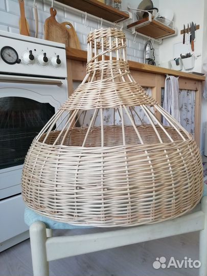 Абажур плетеный