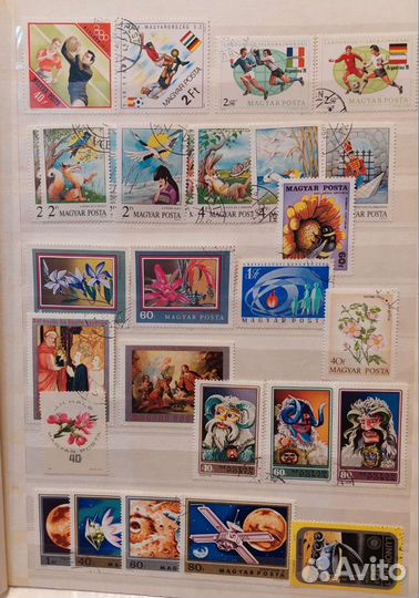 Почтовые марки Венгрия, Румыния 50-90 гг
