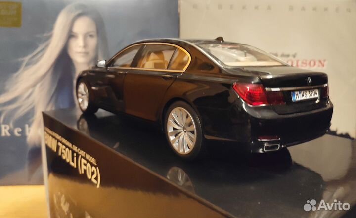 BMW 750Li (F02), Black, 1:18, Kyosho