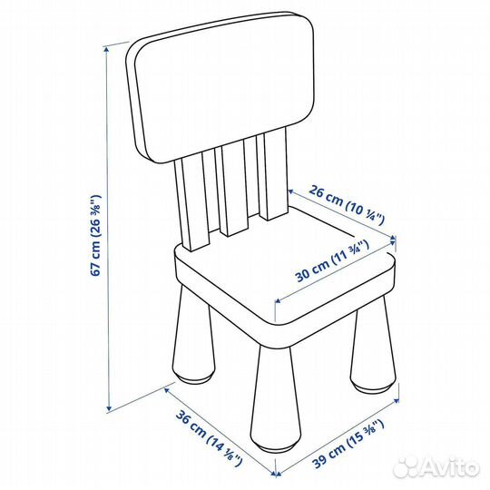 Детский стул mammut IKEA