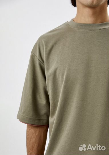 Новая Футболка Uniqlo AiRism хаки мужская женская