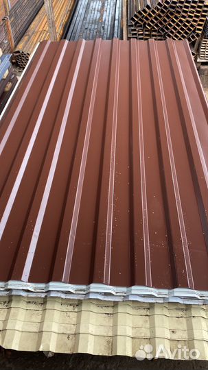 Профлист на крышу Мп20 коричневый некондиция