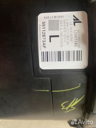 Фара Jeep Wrangler JL