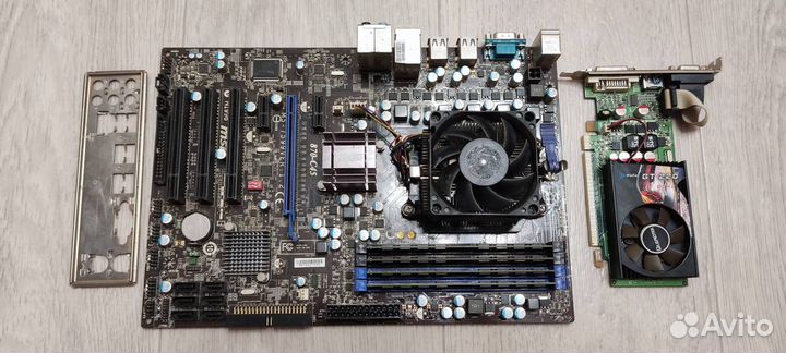 Комплект Athlon II 445+MSI 870-C45+8gb+кулер