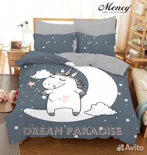 Детское постельное белье Mency простыня на резинке