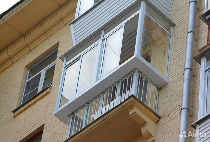 Балкон с выносом по подоконнику под ключ за 7 дней