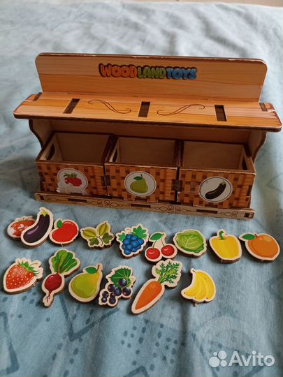 Игрушка сортир по овощам,фруктам,ягодам