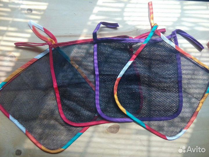 Сумка сетка цветная на коляску