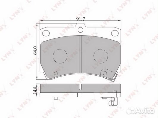 Колодки тормозные передние