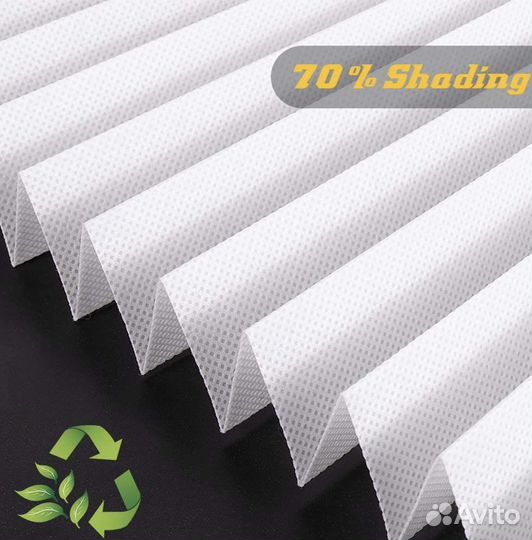 Жалюзи плиссе белый цвет