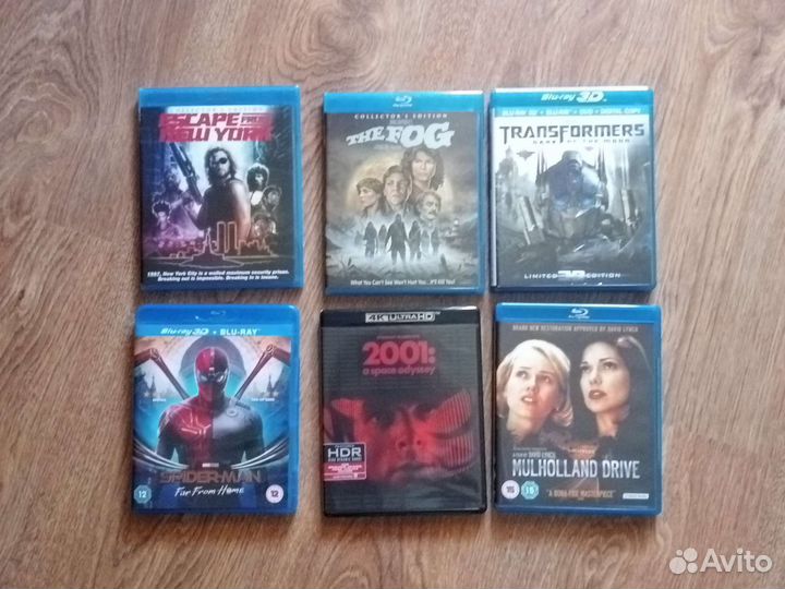 Фильмы на 4К UltraHD и Blu-ray дисках новые и б/у