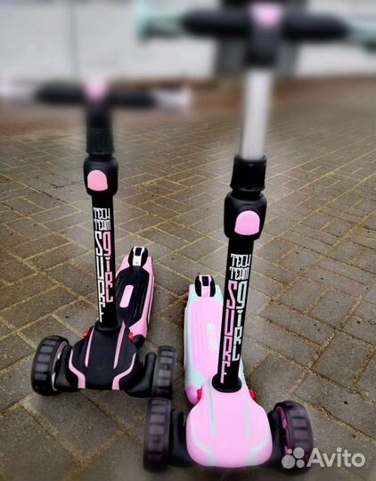 Самокат трёхколёсный Tech Team surf girl