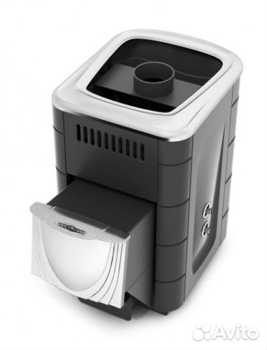 Печь банная Компакт 2017 Inox дн антрацит тмф