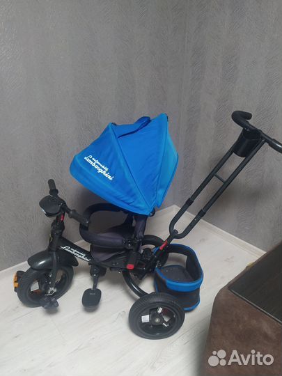 Детский велосипед с родительской ручкой