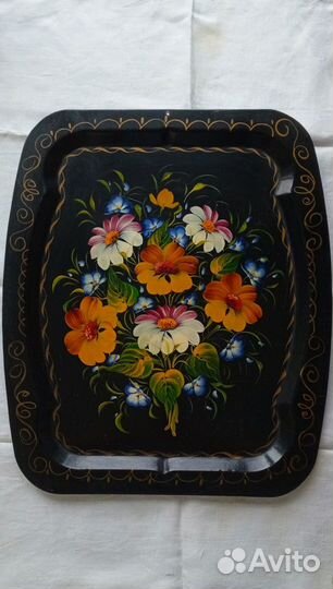 Поднос Жостовский. Художественной росписи СССР