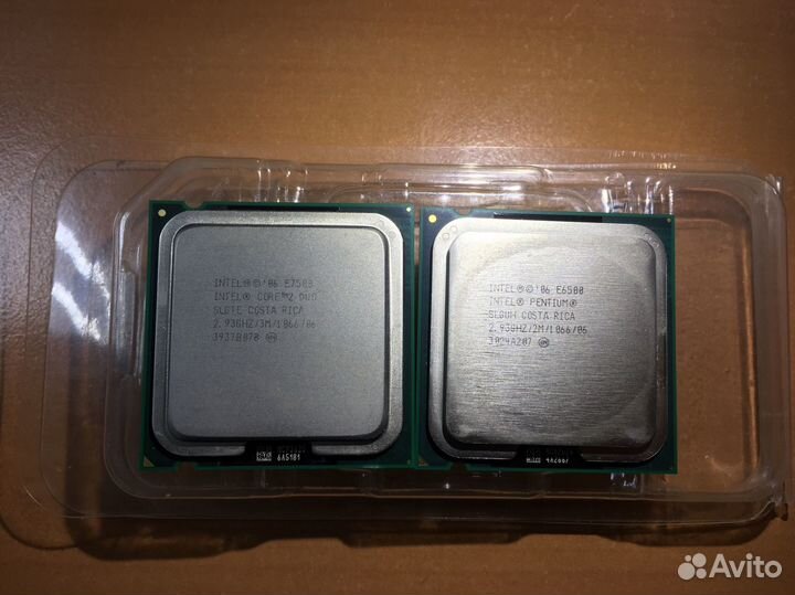 Процессоры Pentium е6500 и core 2 duo е7500