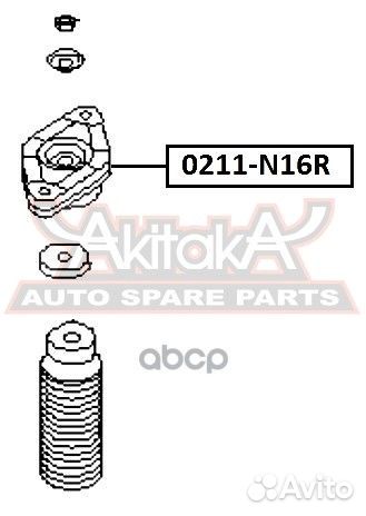 Опора амортизатора зад прав/лев 0211N16R asva