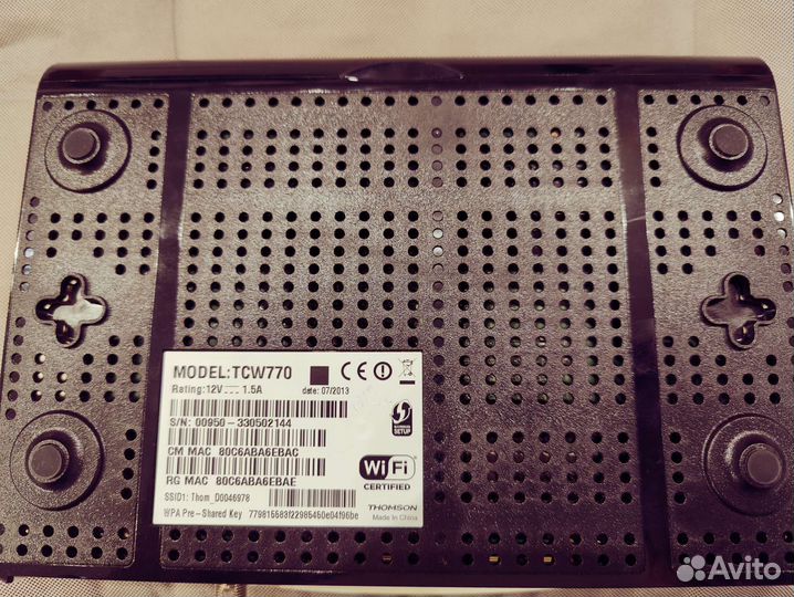 Wifi роутер Акадо Thomson TCW770