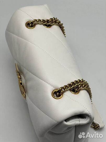 Сумка женская белая Pinko новая *Люкс gold