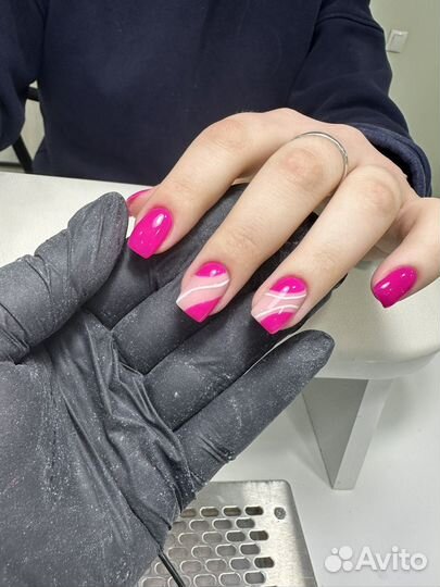 Маникюр с покрытием, Педикюр SMART с покрытием