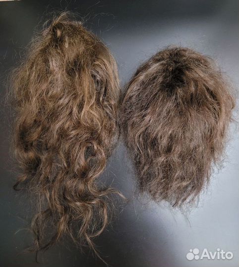 Шиньон, хвост на резинке, натуральные волосы