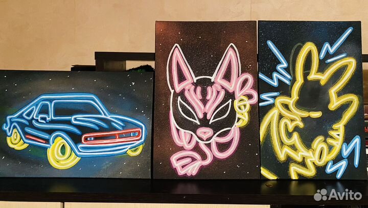 Интерьерная картина Неон