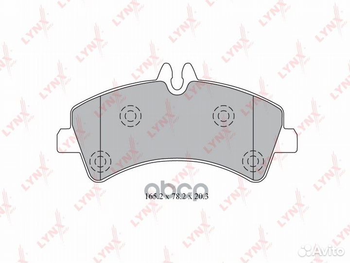 Колодки тормозные дисковые зад BD5344 lynxauto