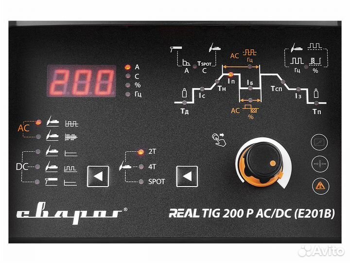 Сварочный аппарат сварог real TIG 200P AC/DC E201B