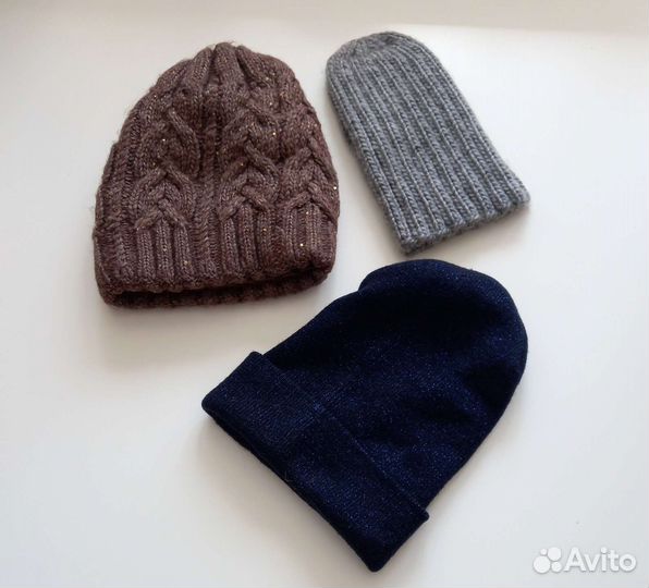Шапки демисезонные и зимняя одним лотом