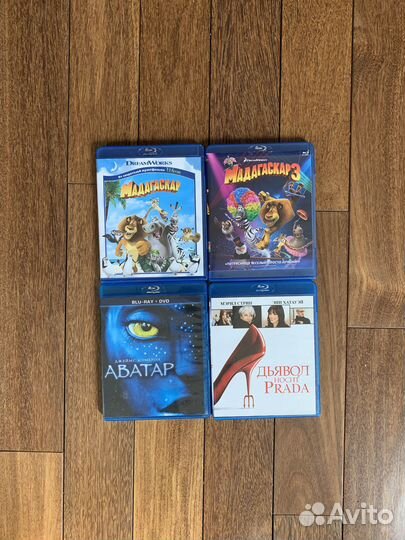 Blu-ray Мадагаскар, Аватар, Дьявол носит Prada
