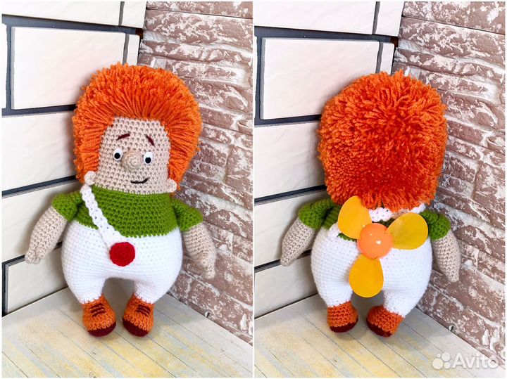 Вязаная игрушка Карлсон