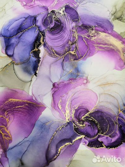 Картина спиртовыми чернилами