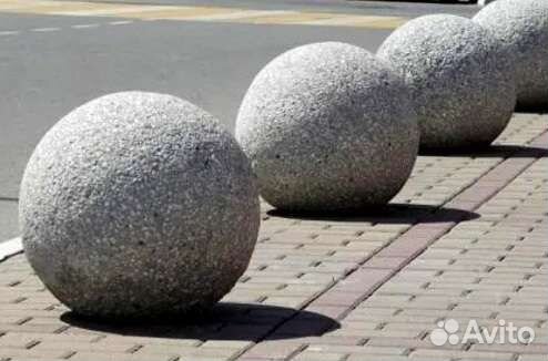 Бетонный шар, сфера, полусфера