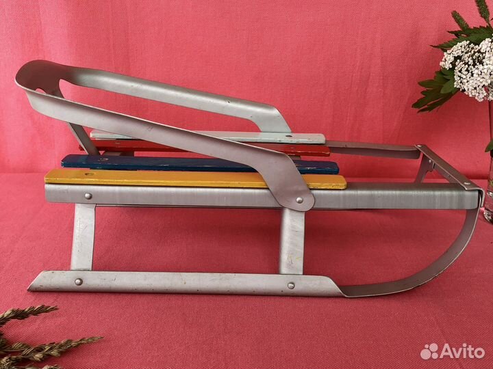 Санки для кукол СССР 80-х гг. Винтажные санки