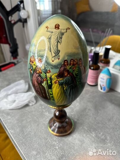 Яйцо пасхальное деревянное