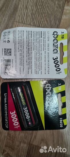 Фаза 3000 li-ion 18650 аккумулятор