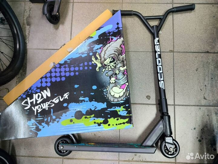 Трюковый самокат новый