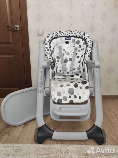 Стульчик для кормления chicco polly progress 5