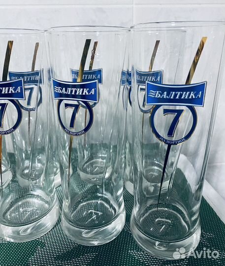 Новые бокалы/9 шт/0,5,Балтика7/цена за шт/Италия