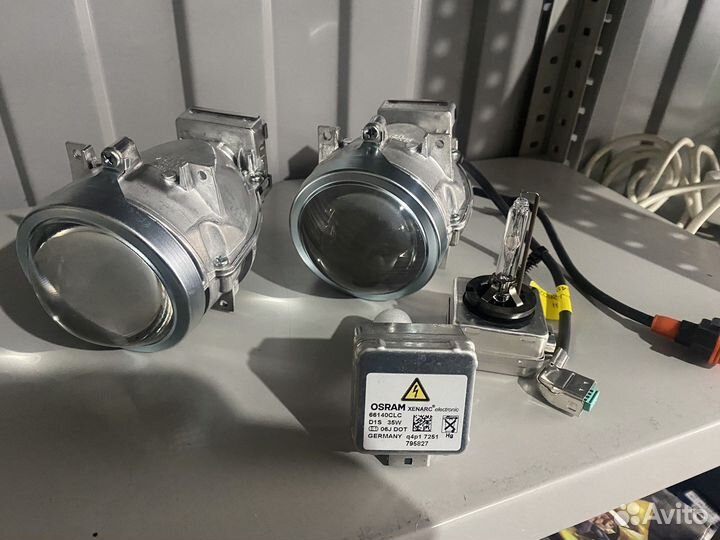 Линзы с лампами ксеноновыми osram на KIA optima
