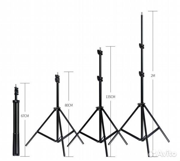 Комплект LED света освещения для студии 80Вт