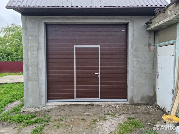 Гаражные секционные ворота дорхан монтаж 1-2 дн