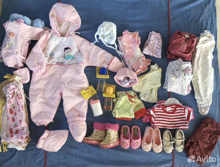 Пакет фирменной одежды на девочку 0-12 мес