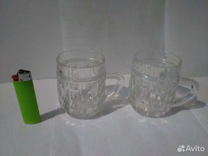 Кружки в виде боченков СССР стекло