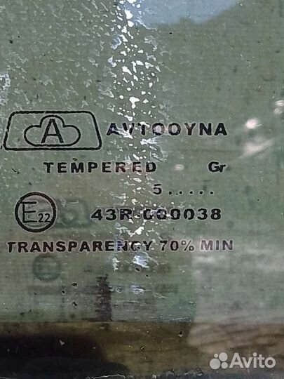 Стекло задней левой двери Daewoo Nexia
