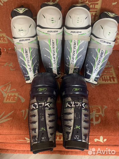 Щитки хоккейные бауэр
