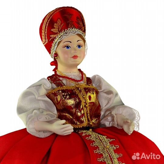 Кукла подарок красная грелка на заварочный чайник