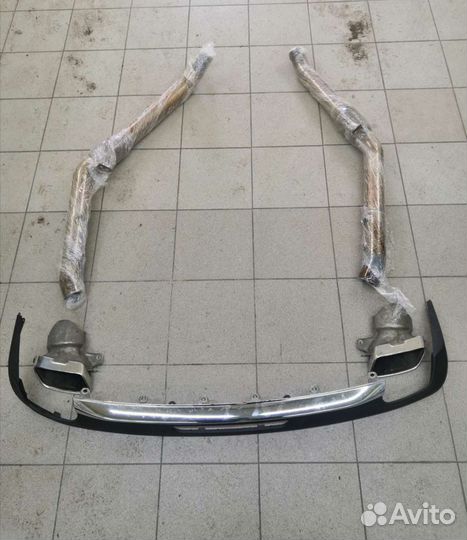 Накладка на задний бампер Mercedes CLS